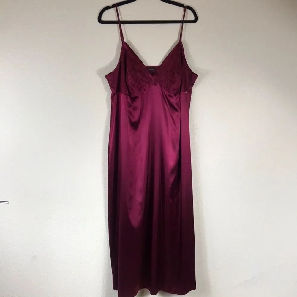 Autograph Nightgown Burgundy Women Size 2X